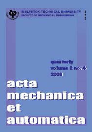 okładka czasopisma acta mechanica et automatica