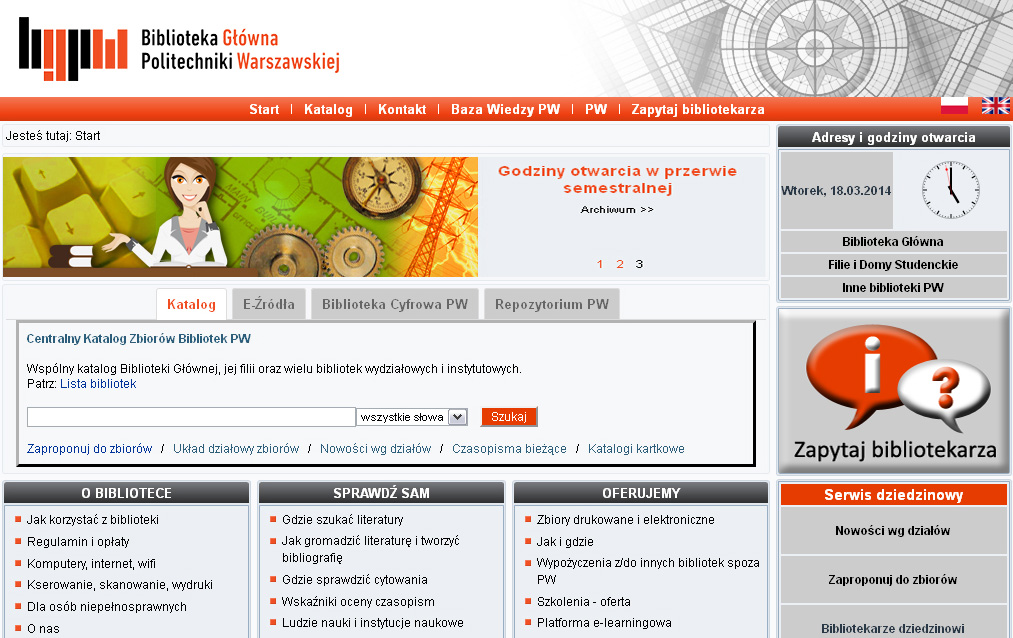 Wizualizacja strony domowej bg