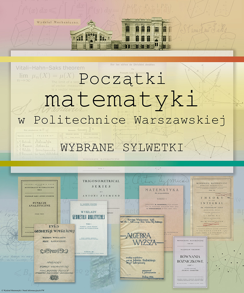 Plakat z wystawy: Poczatki matematyki w PW
